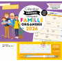 Calendrier mensuel compact famille organisée 2026