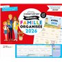Grand calendrier mensuel Famille organisée 2026