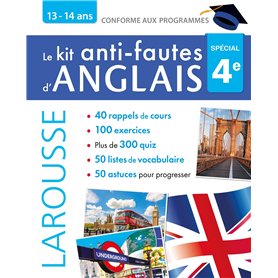 Kit anti-fautes d'anglais 4e