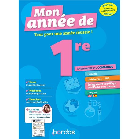 Mon Année de 1re Enseignements communs