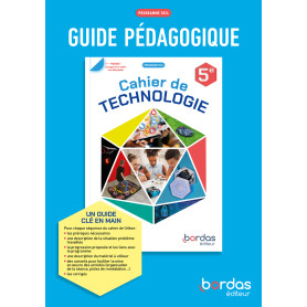 Technologie - 5e - 2024 - Livre du professeur