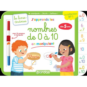Les livres-ardoises - J'apprends les nombres de 0 à 10 en manipulant