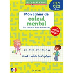Mon cahier de calcul mental CE1-CE2