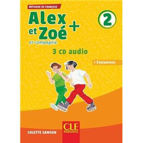 Alex et Zoé plus niveau 2 - 3 CD audio + Evaluations