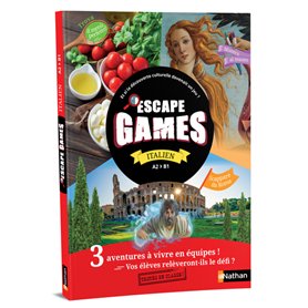 Pochette Escape games Italien A2&gt;B1 - 2024