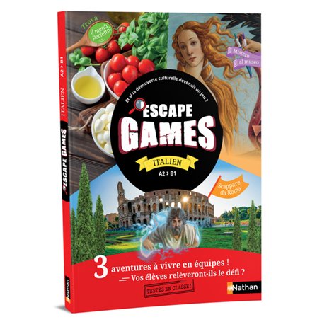 Pochette Escape games Italien A2&gt;B1 - 2024