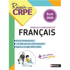 CRPE écrit Français - admissibilité - nouveau concours 2025