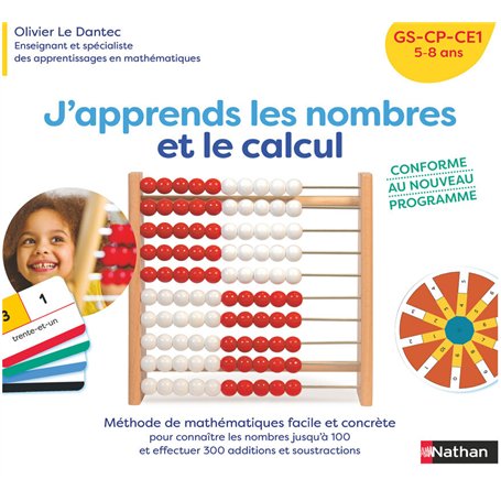 J'apprends les nombres et le calcul - GS-CP-CE1 5-8 ans