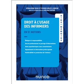 Aide-mémoire - Droit à l'usage des infirmiers