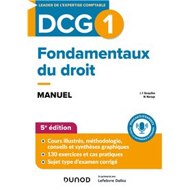 DCG 1 - Fondamentaux du droit - Manuel - 5e éd.