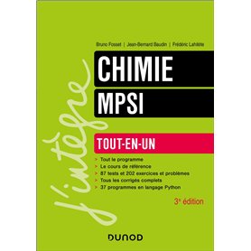 Chimie tout-en-un MPSI - 3e éd.