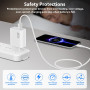 45W Chargeur Rapide avec Câble USB C 1m pour XiaoMi Redmi Note 14 5G 14 Pro, Chargeur Turbo pour Xiaomi Pad 6 5 Redmi Note 14 13