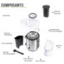 Twinzee Centrifugeuse Extracteur de Jus 850W, Large Bouche (75 mm) - Centrifugeuse Fruits et Legumes, Pieds Anti-Dérapants