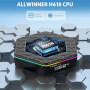 Boîtier TV Android 12.0, 4Go RAM 64Go ROM Allwinner H618 Quad-Core 64-Bit Supporto 2.4GHz/5GHz WiFi6 10/100M LAN Enternet BT 5.0