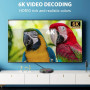 Boîtier TV Android 12.0, 4Go RAM 64Go ROM Allwinner H618 Quad-Core 64-Bit Supporto 2.4GHz/5GHz WiFi6 10/100M LAN Enternet BT 5.0