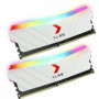 Mémoire RAM - PNY - XLR8 Gaming EPIC-X RGB DDR4 3600MHz 2x8GB White Edition - 79,99 €