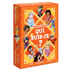 DISNEY -  "Qui suis-je ?" - Boîte de jeu de cartes - Spécial Héros et Vilains