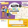 Calendrier mensuel compact famille organisée 2026