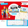 Grand calendrier mensuel Famille organisée 2026