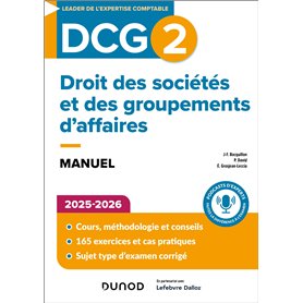 DCG 2 Droit des sociétés et des groupements d'affaires - Manuel 2025-2026