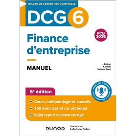 DCG 6 - Finance d'entreprise - Manuel - 5e éd.