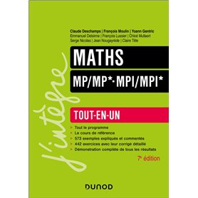 Maths Tout-en-un MP/MP*-MPI/MPI* - 7e éd.