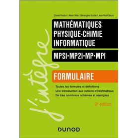 Formulaire MPSI-MP2I-MP-MPI - 9e éd.