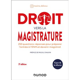 Droit vers la magistrature - 3e éd.