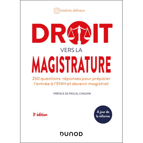 Droit vers la magistrature - 3e éd.