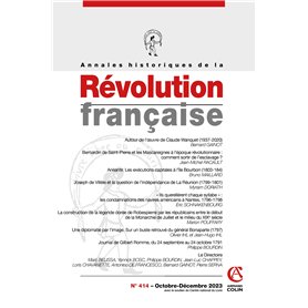 Annales historiques de la Révolution française Nº414 4/2023