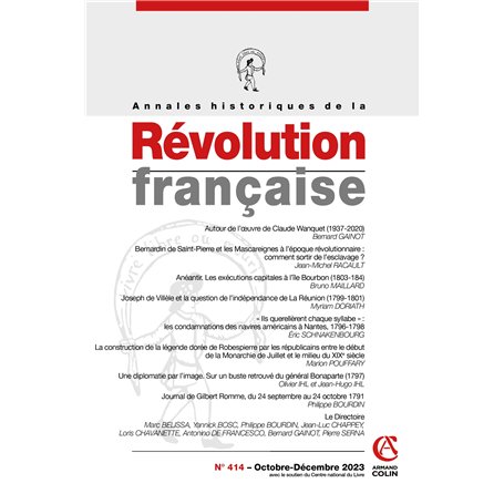 Annales historiques de la Révolution française Nº414 4/2023