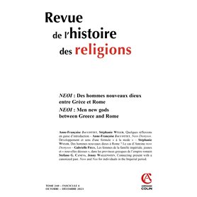 Revue de l'histoire des religions - Nº4/2023