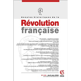 Annales historiques de la Révolution française Nº416 2/2024