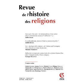 Revue de l'histoire des religions - Nº1/2024