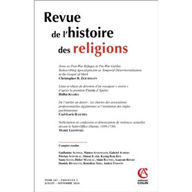 Revue de l'histoire des religions - Nº3/2024