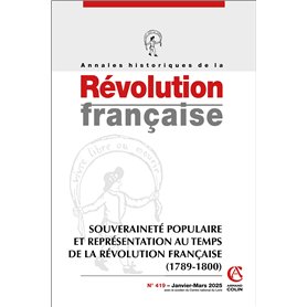 Annales historiques de la Révolution française Nº419 1/2025