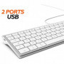 MOBILITY LAB ML304304 Clavier Design Touch Filaire avec 2 USB pour Mac AZERT 50,99 €