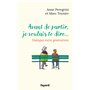 Avant de partir