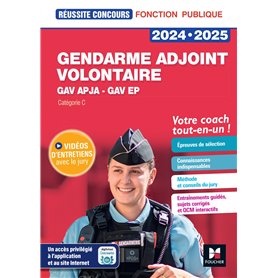 Réussite Concours - Gendarme adjoint volontaire - APJA  et EP- 2024-2025 - Préparation complète