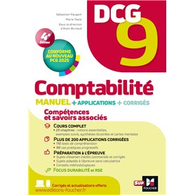 DCG 9 - Comptabilité - Manuel et applications  A jour PCG 2025 édition