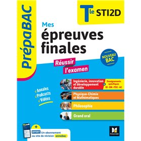 Prépabac Terminale STI2D - Mes épreuves finales - fiches et annales