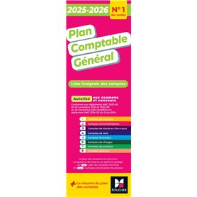 Plan comptable général - PCG - 2025-2026