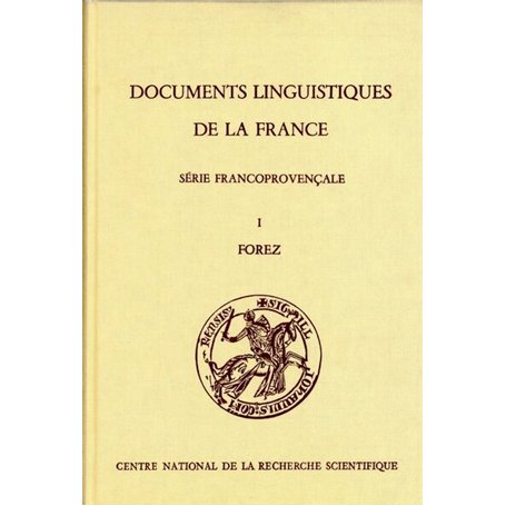 Documents linguistiques de la France T1
