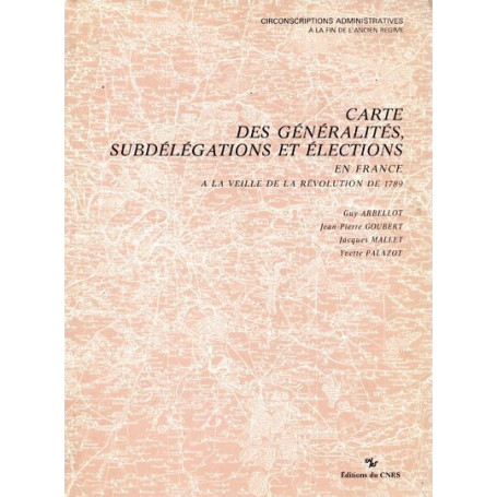 Carte des généralités