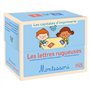 Coffret lettres rugueuses Montessori Majuscules script