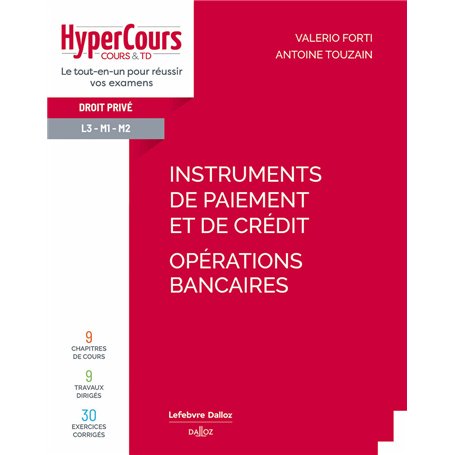 Instruments de paiement et de crédit - Opérations bancaires