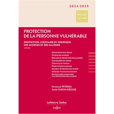 Protection de la personne vulnérable 2024/2025 6ed