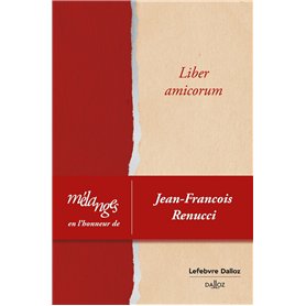 Mélanges en l'honneur de Jean-François Renucci