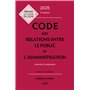 Code des relations entre le public et l'administration 2025