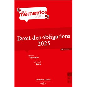Droit des obligations 2025. 28e éd.